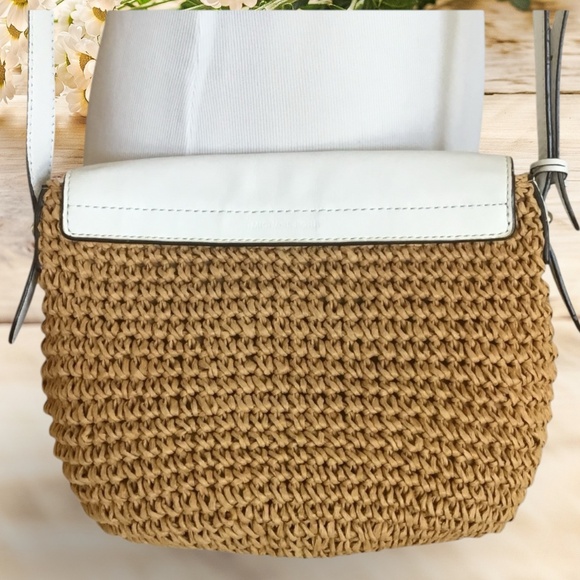 Michael Kors Naomi Straw Crossbody Bag - Picture 7 of 15